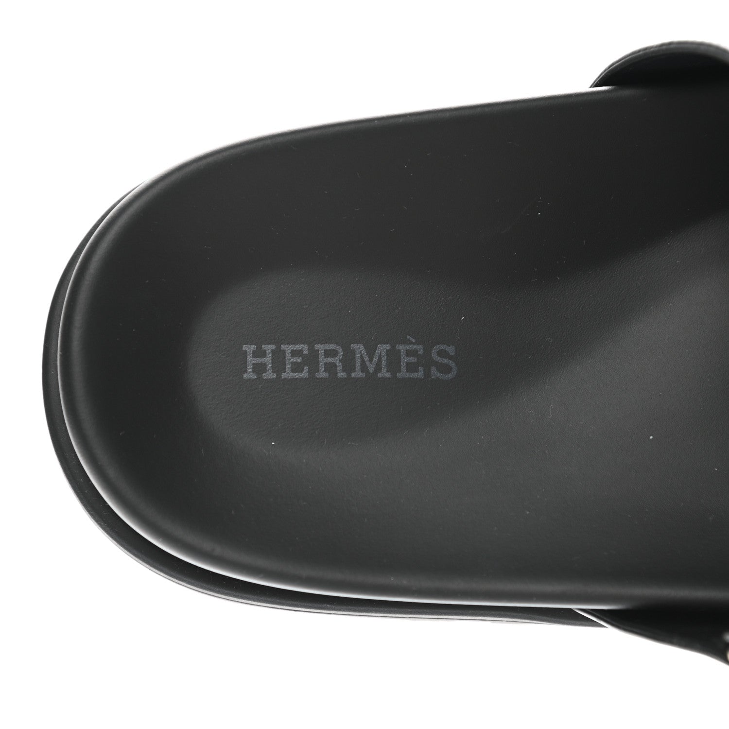 Hermes Calfskin Mens Chypre Sandals 42 Black 7 of 9