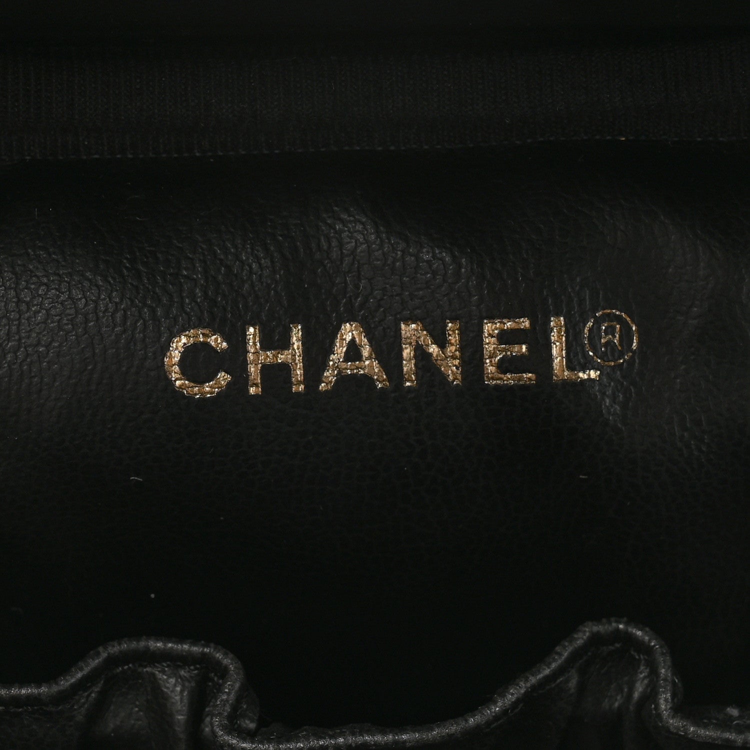 Chanel Caviar Vanity Cosmetic Case Black 6 of 11