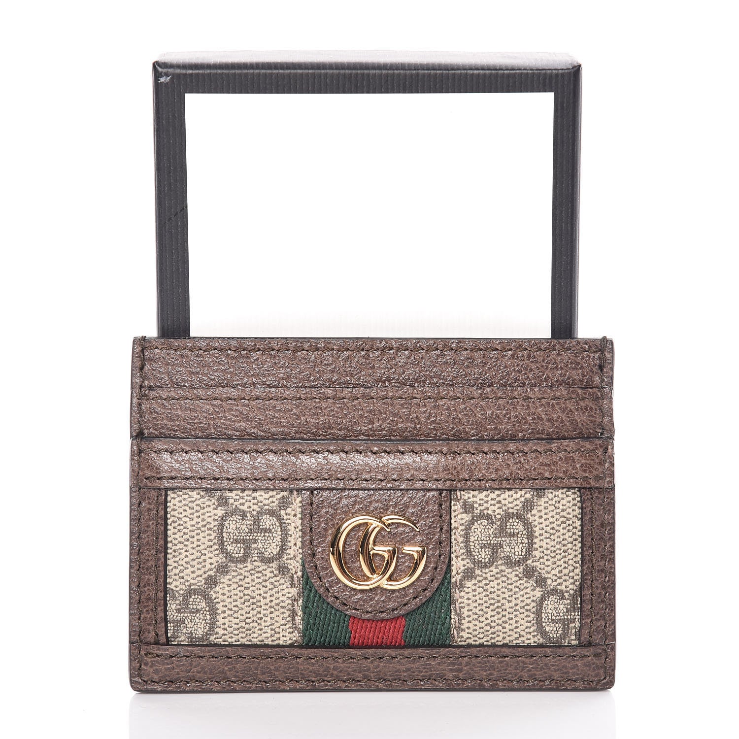 Gucci GG Supreme Monogram Ophidia Card Holder Brown 7 of 7