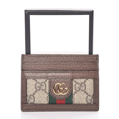 Gucci GG Supreme Monogram Ophidia Card Holder Brown 7 of 7