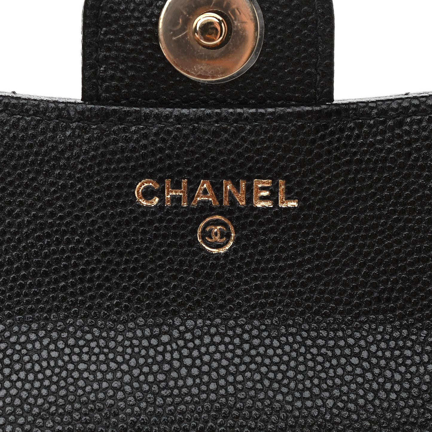 Caviar Quilted Flap Phone Holder With Chain Black