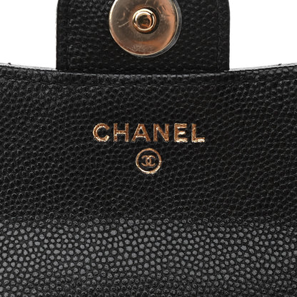 Chanel Caviar Quilted Flap Phone Holder With Chain Black 7 of 13