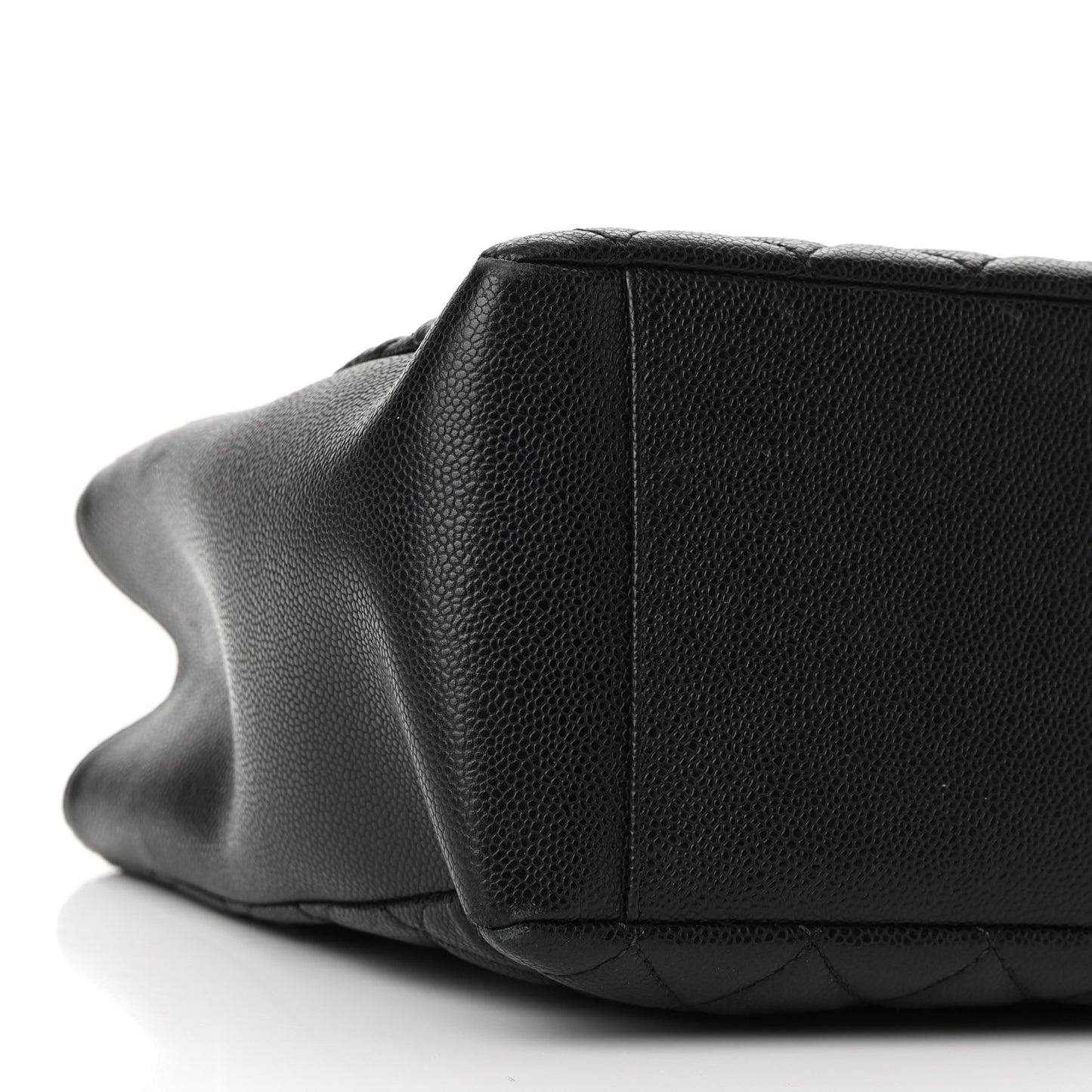Caviar Quilted Grand Shopping Tote GST Black