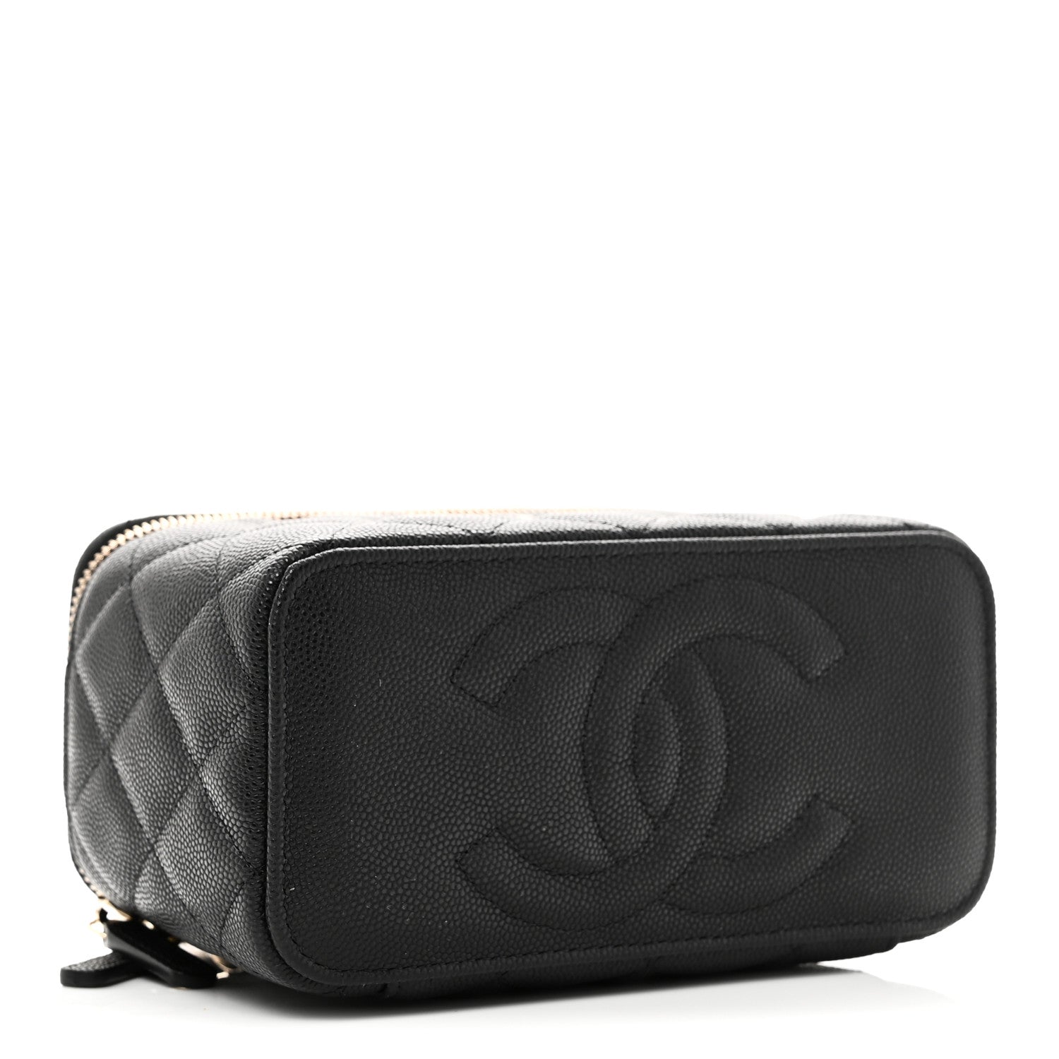 Chanel Caviar Quilted Small Vanity Case With Chain Black 4 of 12