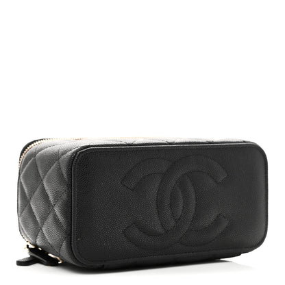 Chanel Caviar Quilted Small Vanity Case With Chain Black 4 of 12