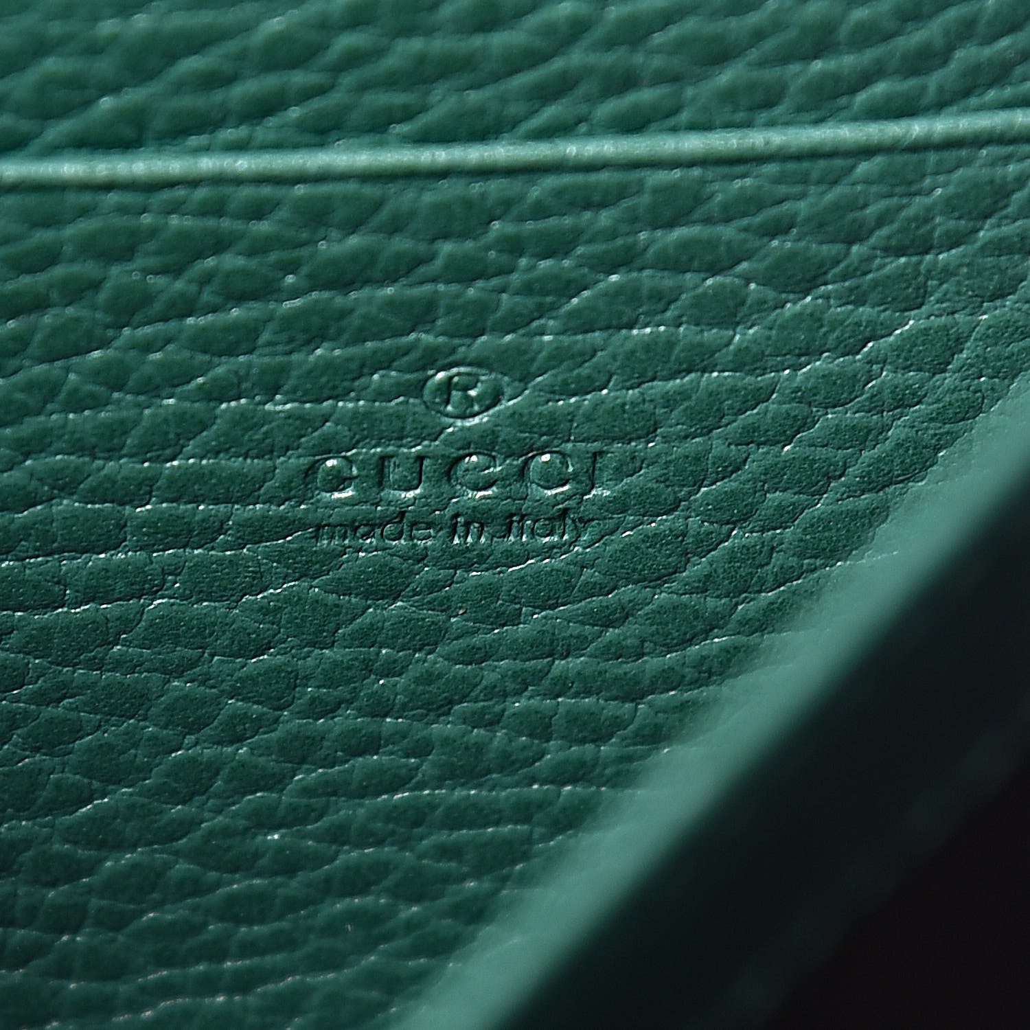 Gucci Calfskin Mini Dionysus Chain Wallet Emerald 6 of 10