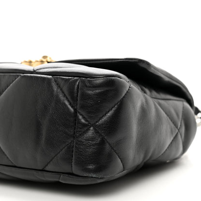 Chanel Lambskin Quilted Medium Chanel 19 Flap Black 10 of 11