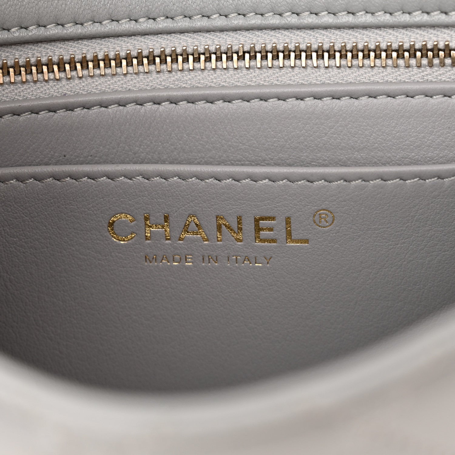 Chanel Lambskin Quilted Mini Pearl Crush Flap Light Grey 6 of 11