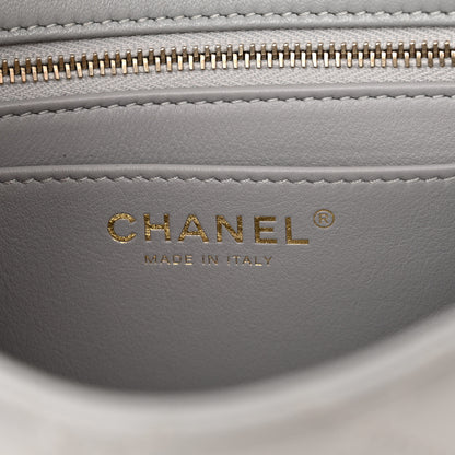 Chanel Lambskin Quilted Mini Pearl Crush Flap Light Grey 6 of 11