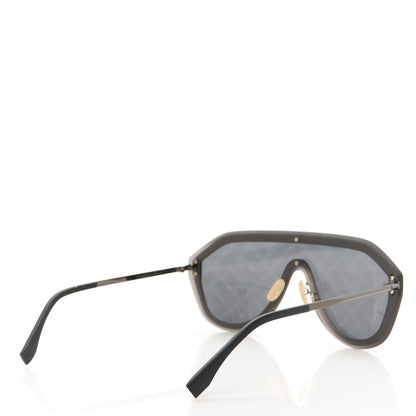 Fendi FF Fabulous Shield Sunglasses FF M0039/G/S Black 4 of 10