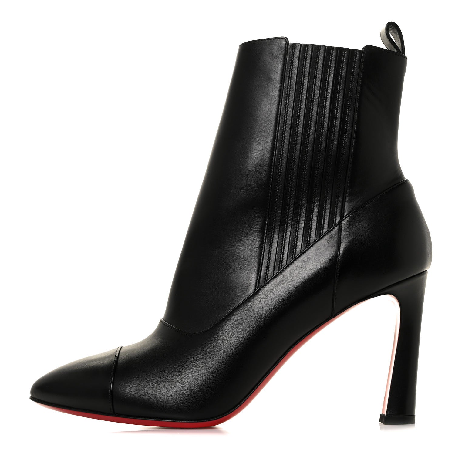 Christian Louboutin Calfskin Shine Me In The 90s 85 Ankle Boots 39.5 Black 1 of 7