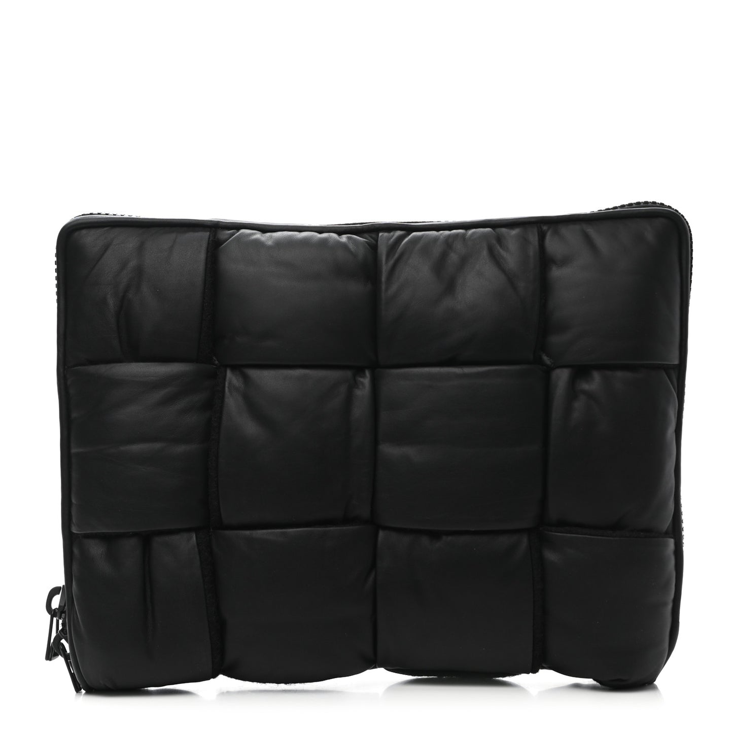 Calfskin Maxi Intrecciato Puffy Laptop Pouch Camping
