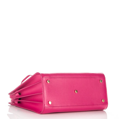 Saint Laurent Calfskin Small Sac De Jour Lipstick Fuchsia 4 of 7