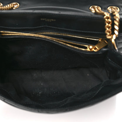 Saint Laurent Calfskin Y Quilted Monogram Medium Loulou Chain Satchel Black 5 of 11