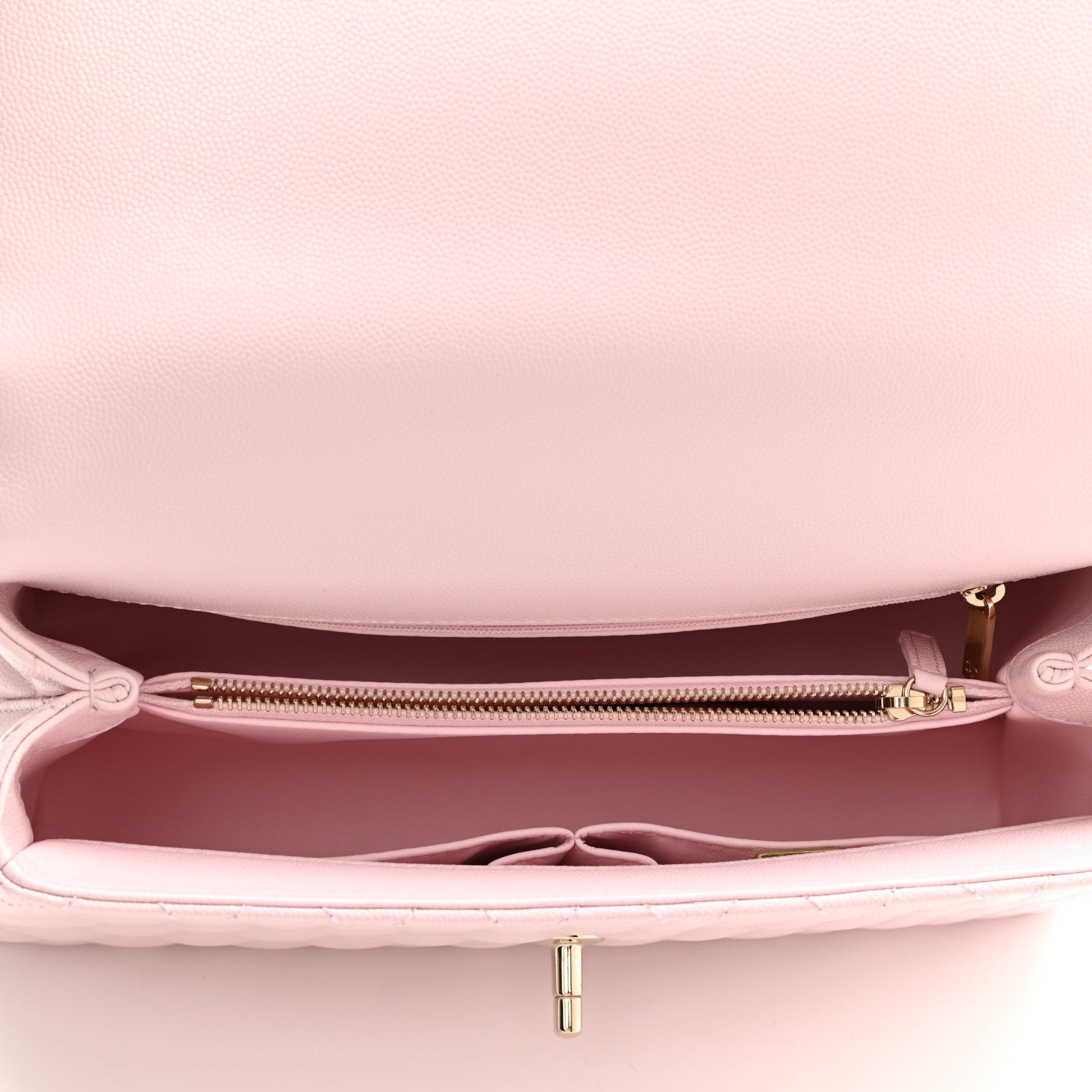 Chanel Caviar Quilted Small Coco Handle Flap Light Pink 4 of 11
