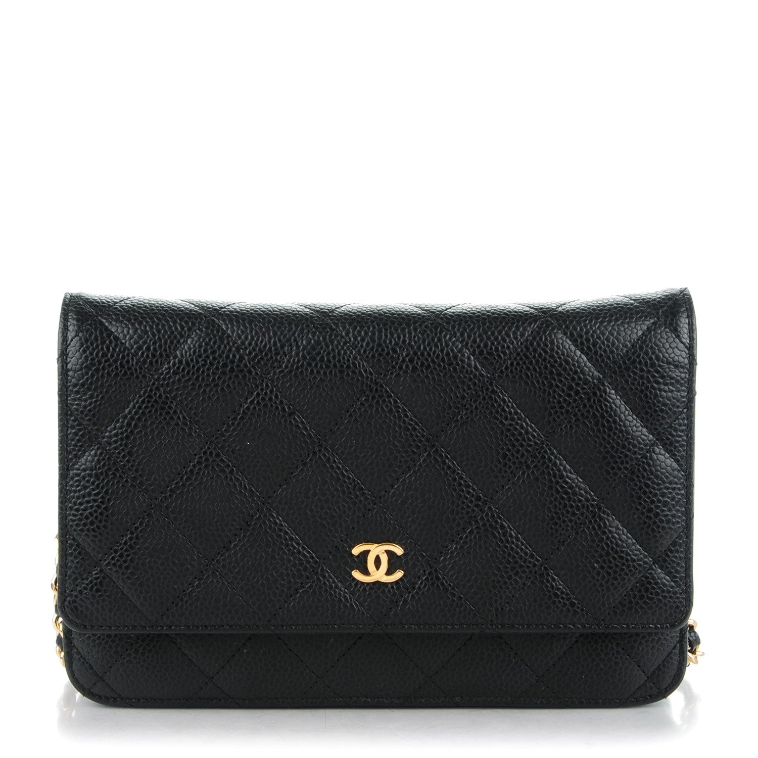 Chanel Caviar Quilted Wallet On Chain WOC Black 1 of 8