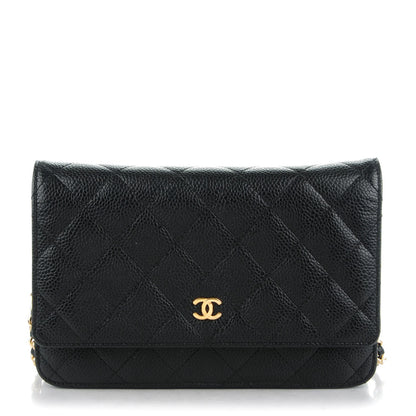 Chanel Caviar Quilted Wallet On Chain WOC Black 1 of 8