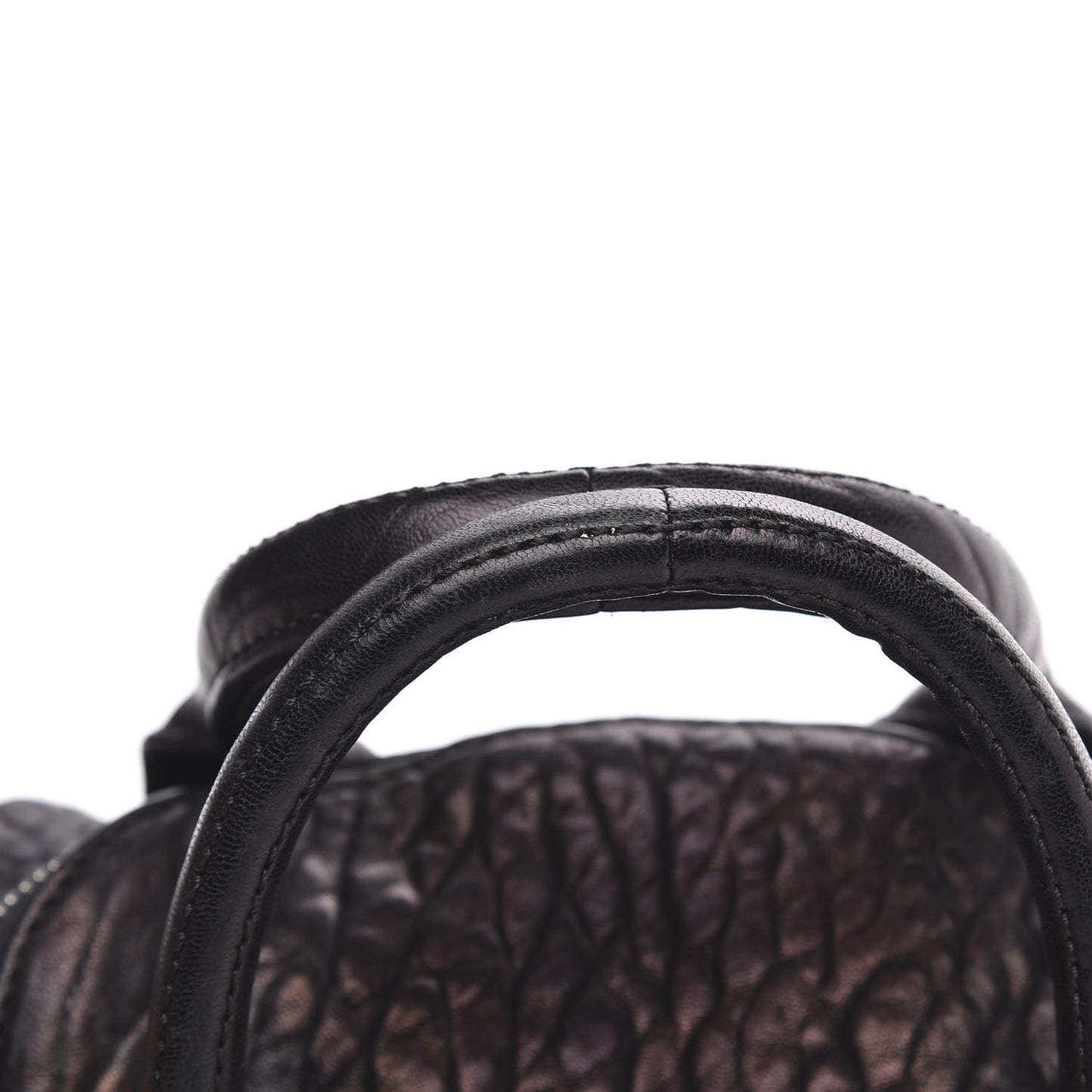 Pebbled Lambskin Mini Rockie Black Rhodium Hardware