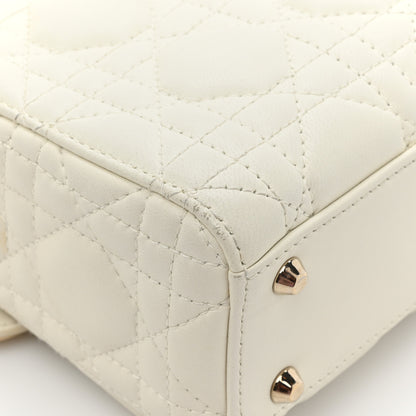 Christian Dior Lambskin Cannage DiorAmour Mini Lady Dior White 12 of 15