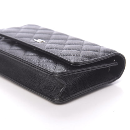 Chanel Caviar Quilted Wallet On Chain WOC Black 10 of 12