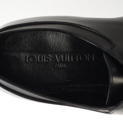 Louis Vuitton Mens Lambskin Derby Lace Up Shoes 11.5 Black 7 of 8