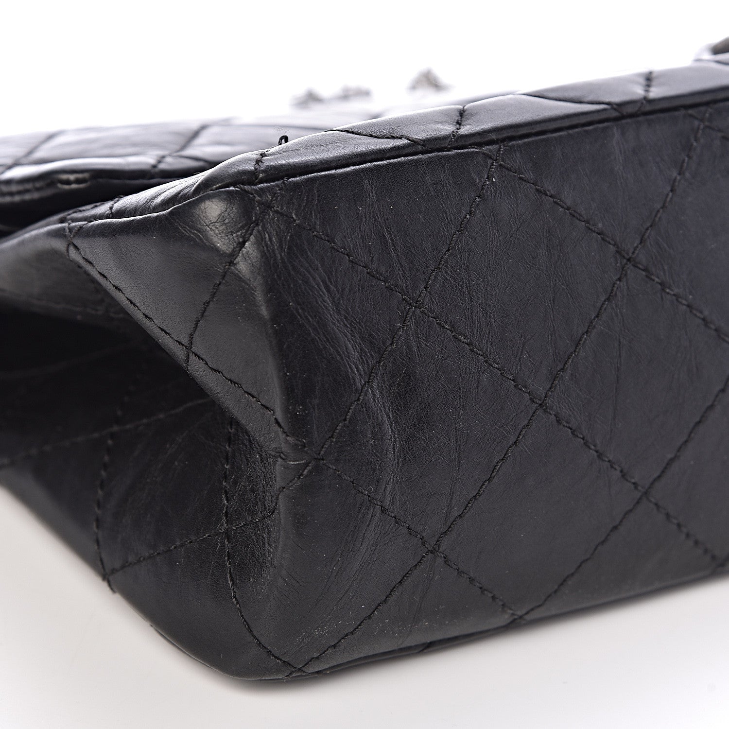 Chanel Aged Calfskin Quilted 2.55 Reissue 227 Flap Black 9 of 13