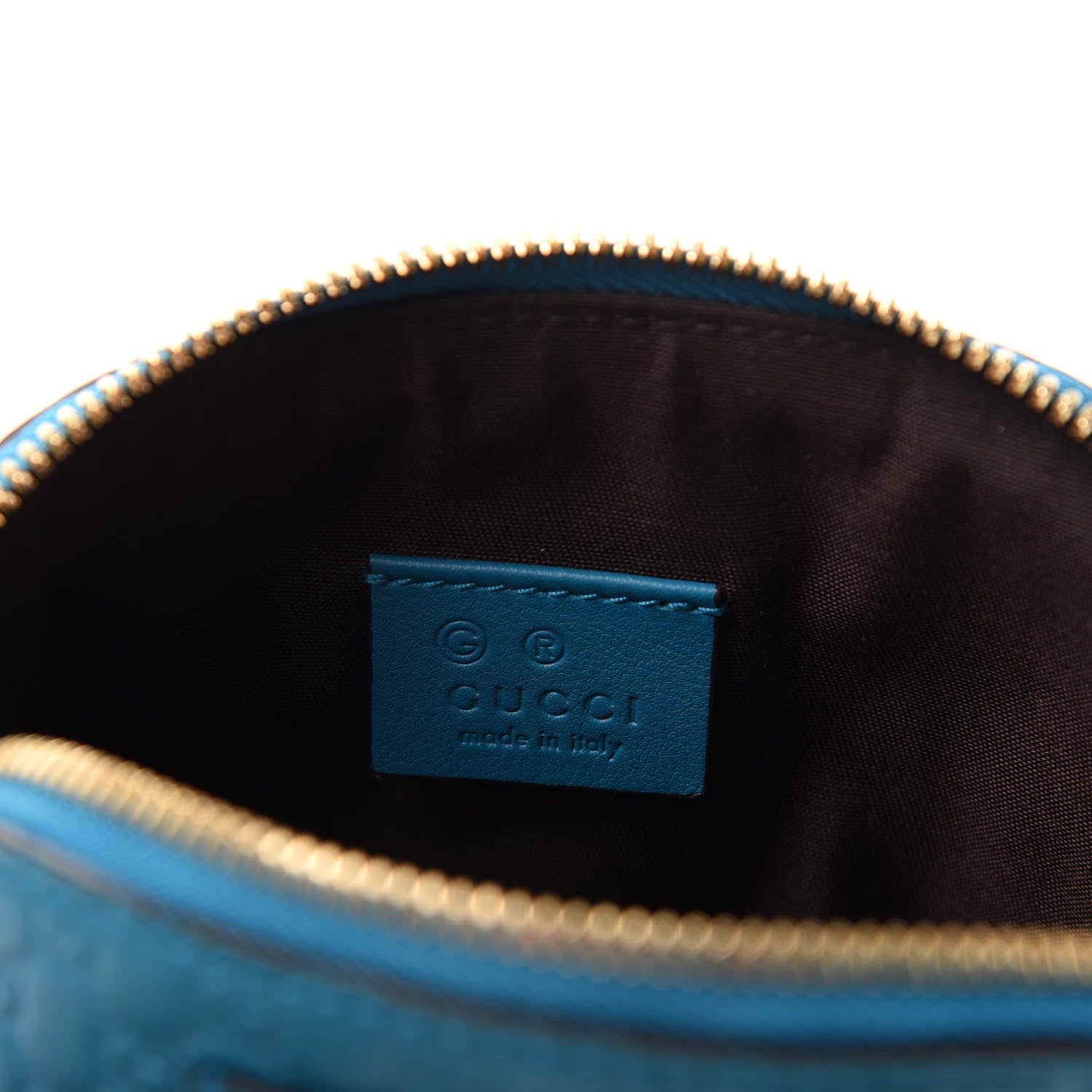 Gucci Microguccissima GG Cosmetic Case Deep Cobalt 6 of 7