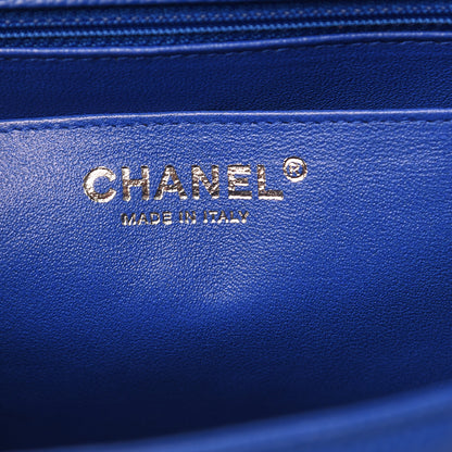 Chanel Caviar Quilted Jumbo Single Flap Blue 6 of 10