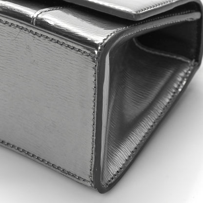Balenciaga Metallic Textured Calfskin Hourglass Top Handle Bag XS Silver 7 of 14
