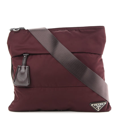 Prada Tessuto Nylon Vela Messenger Bag Bordeaux 1 of 10