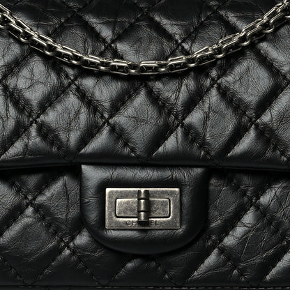 Chanel Aged Calfskin Quilted 2.55 Reissue 225 Flap Black 8 of 12