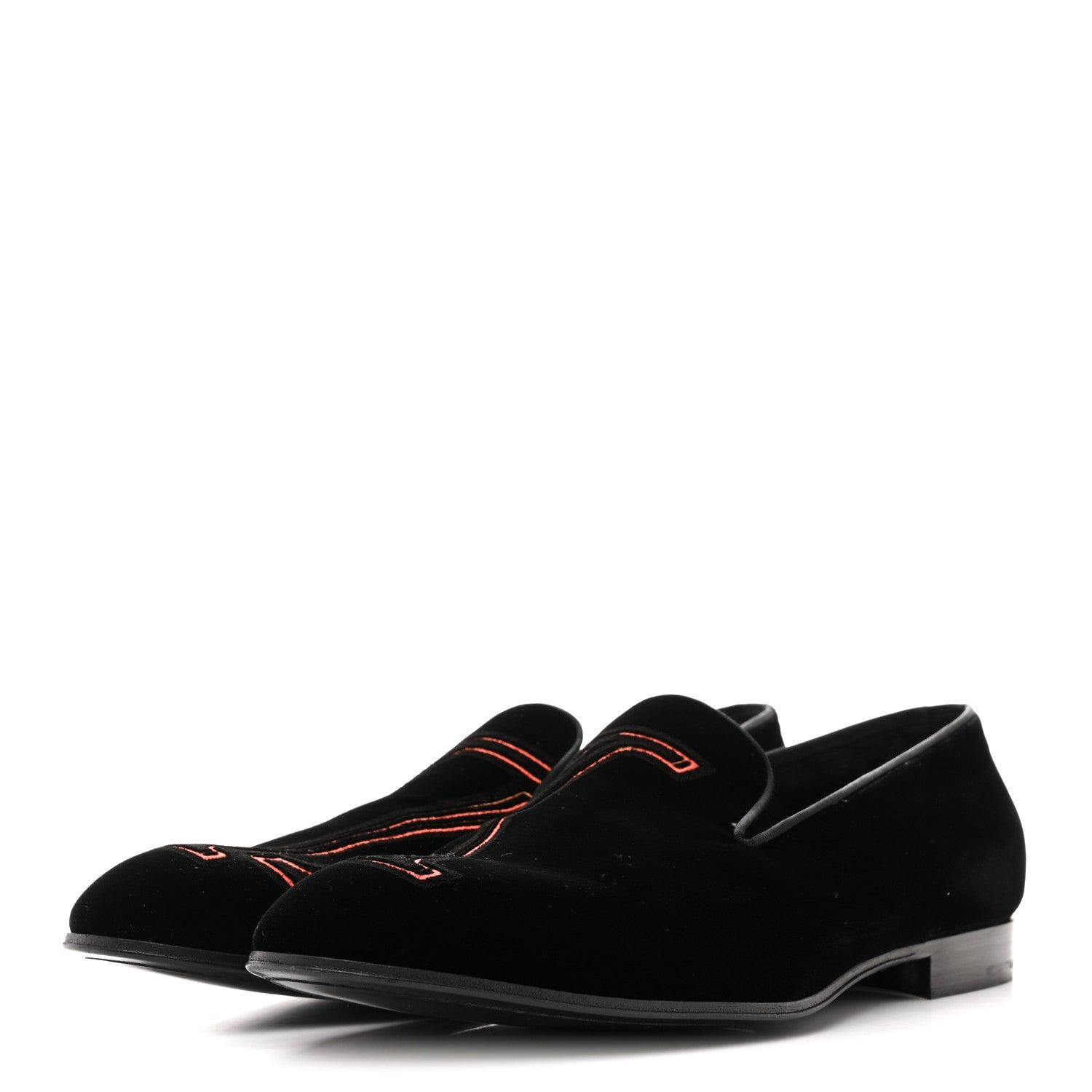 Louis Vuitton Velvet Mens Upside Down Auteuil Slipper 8.5 Black 4 of 9