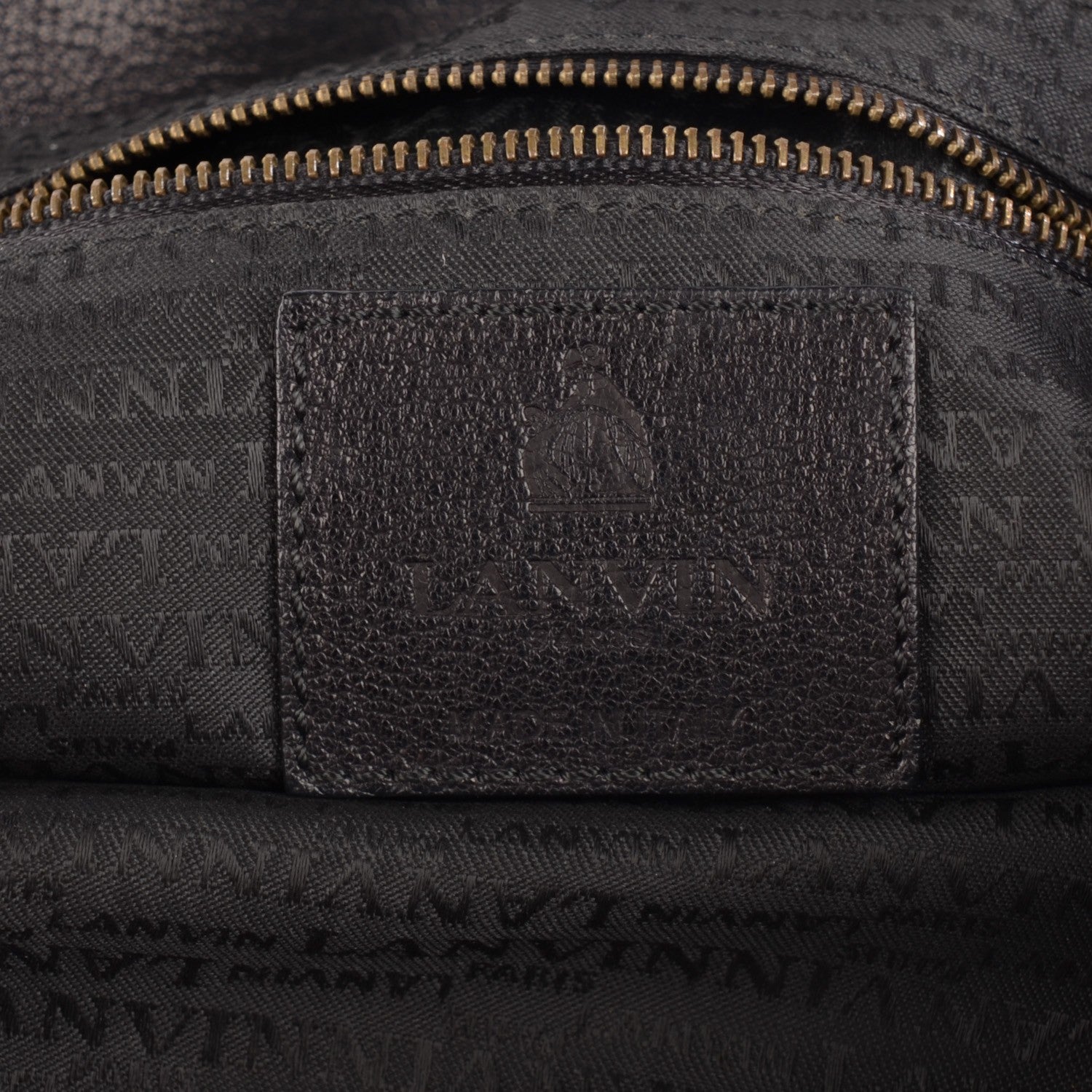 Lanvin Lambskin Large Happy Shoulder Bag Black 6 of 7