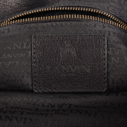 Lanvin Lambskin Large Happy Shoulder Bag Black 6 of 7