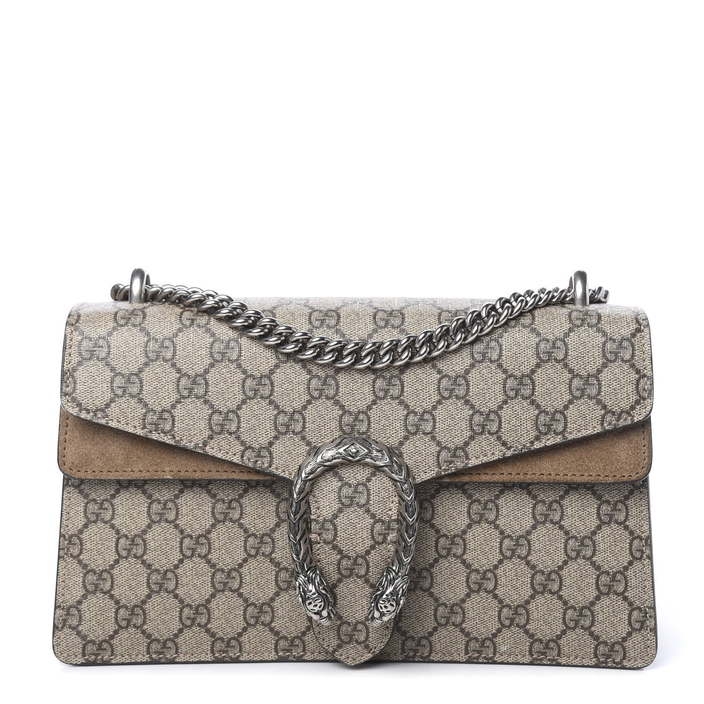 GG Supreme Monogram Small Dionysus Shoulder Bag Taupe