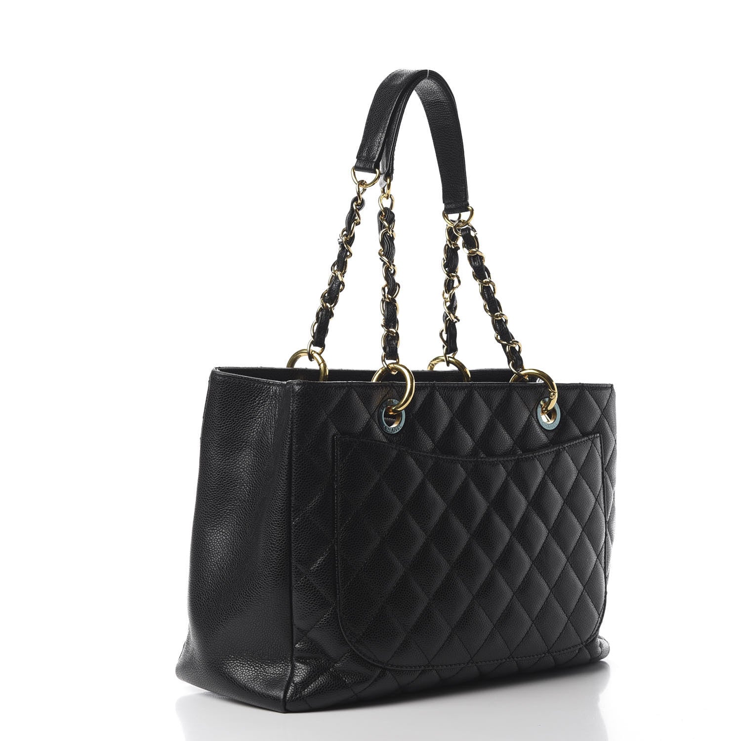 Chanel Caviar Quilted Grand Shopping Tote GST Black 2 of 11