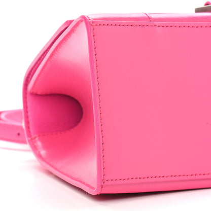 Balenciaga Shiny Box Calfskin Small Hourglass Top Handle Bag Acid Fuchsia 5 of 8