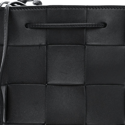 Bottega Veneta Nappa Maxi Intrecciato Small Cassette Bucket Bag Black 7 of 9