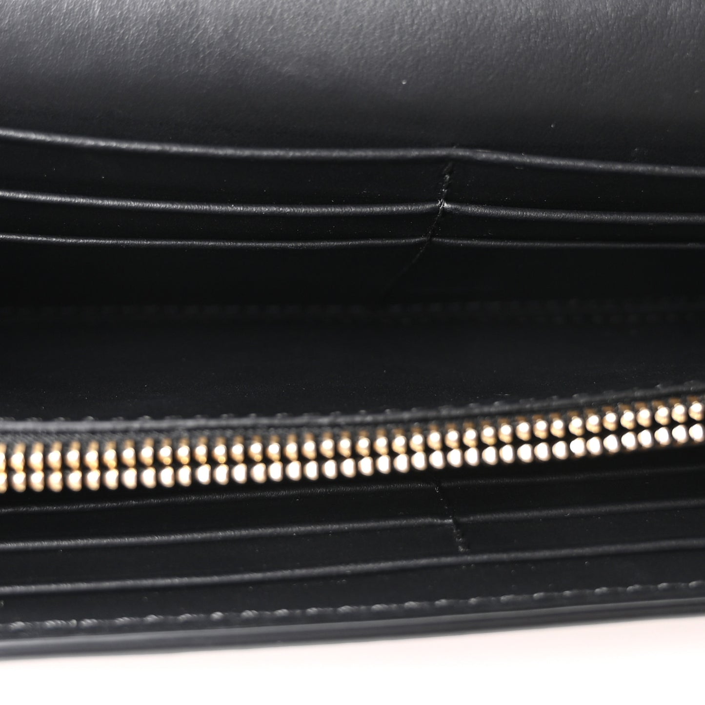 Grainy Calfskin House Check Henley Wallet On Chain Black