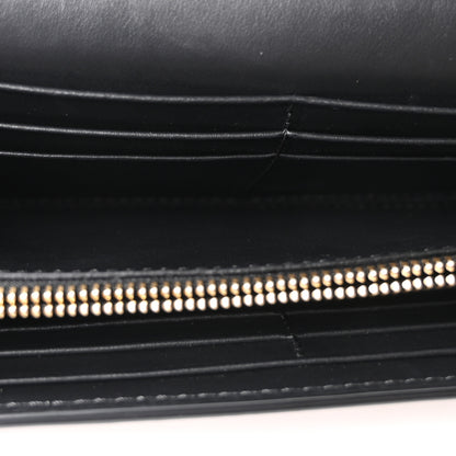 Burberry Grainy Calfskin House Check Henley Wallet On Chain Black 5 of 10