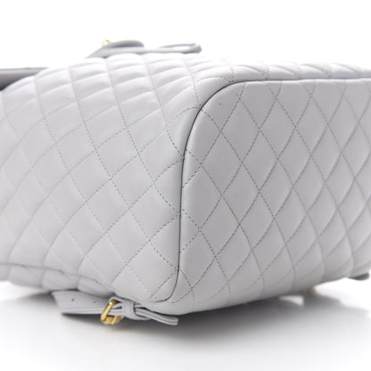 Chanel Calfskin Quilted Large Urban Spirit Backpack Grey 7 of 9