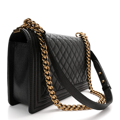 Chanel Caviar Quilted New Medium Boy Flap Black 2 of 10