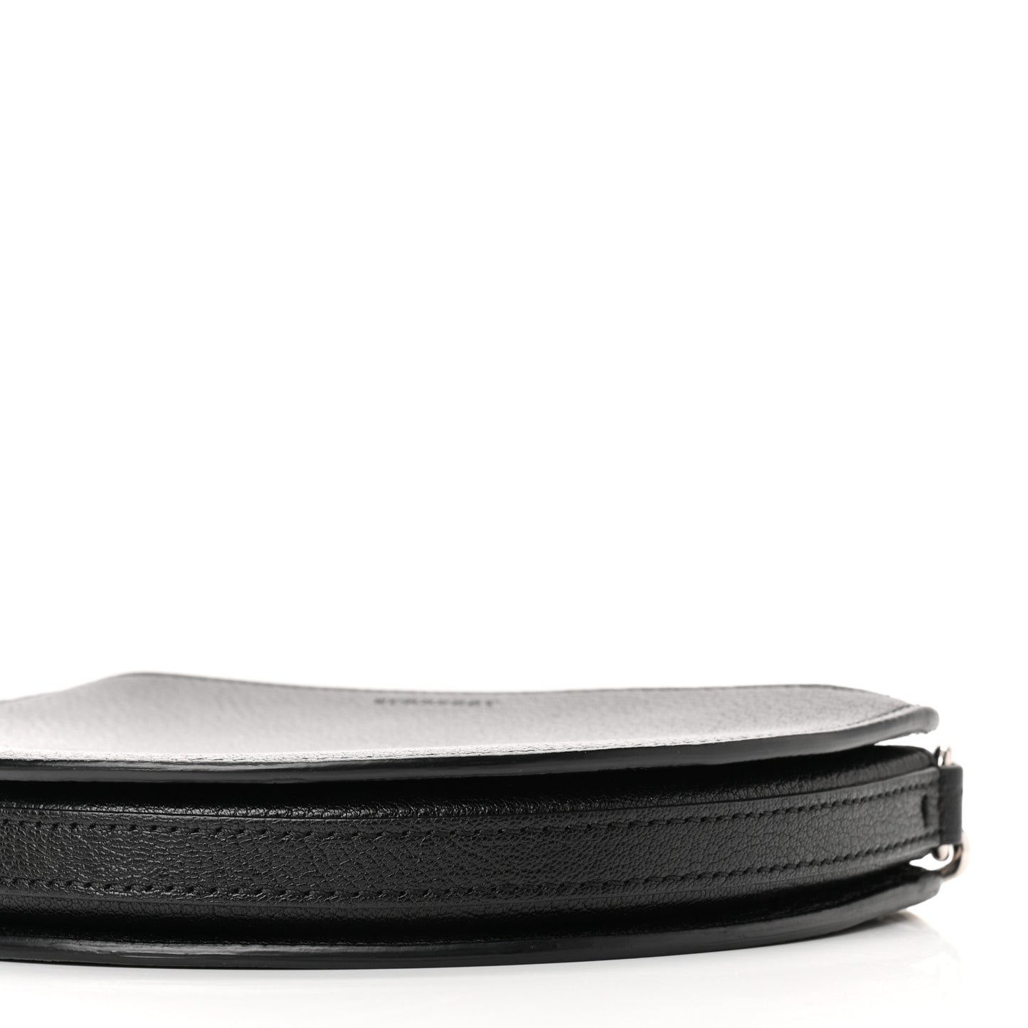 Goatskin Pecan Chain Shoulder Bag Black