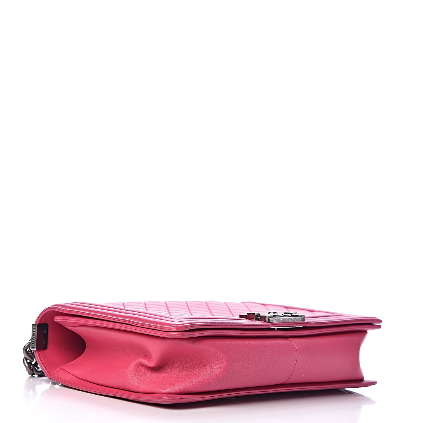 Lambskin Quilted New Medium Boy Flap Pink
