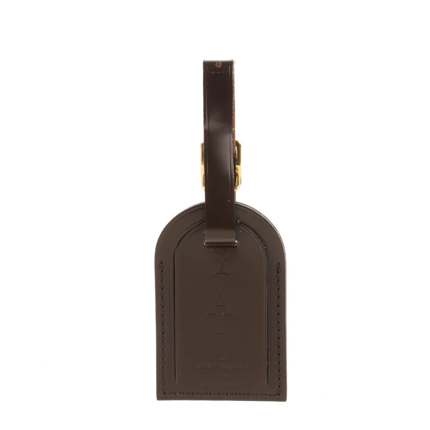 Calfskin Luggage Tag Ebene