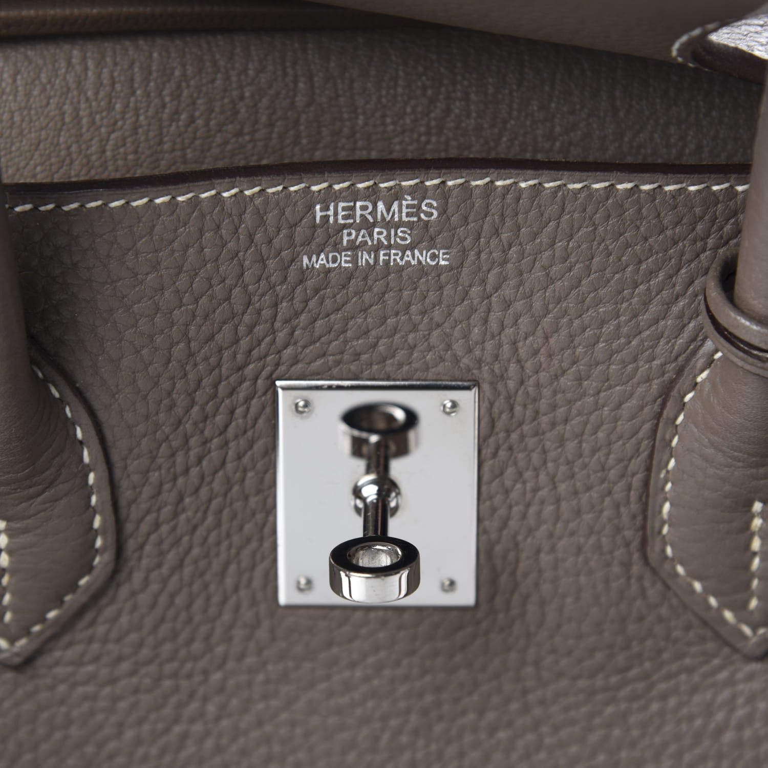 Hermes Taurillon Clemence Birkin 35 Etoupe 8 of 16