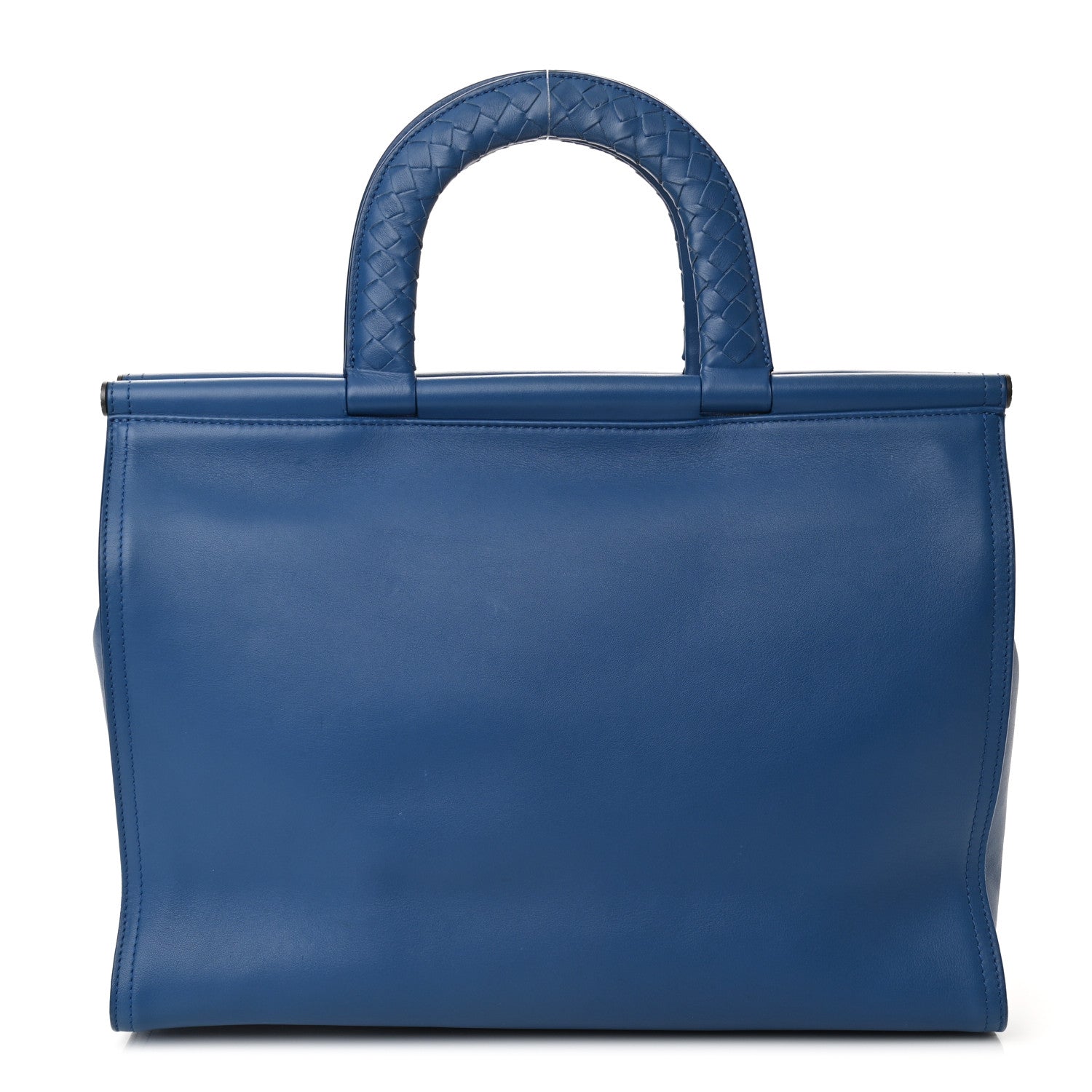 Bottega Veneta French Calfskin Bretagne Tote Blue 1 of 10