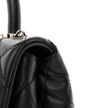 Chanel Caviar Quilted Extra Mini Coco Handle Flap Black 12 of 12
