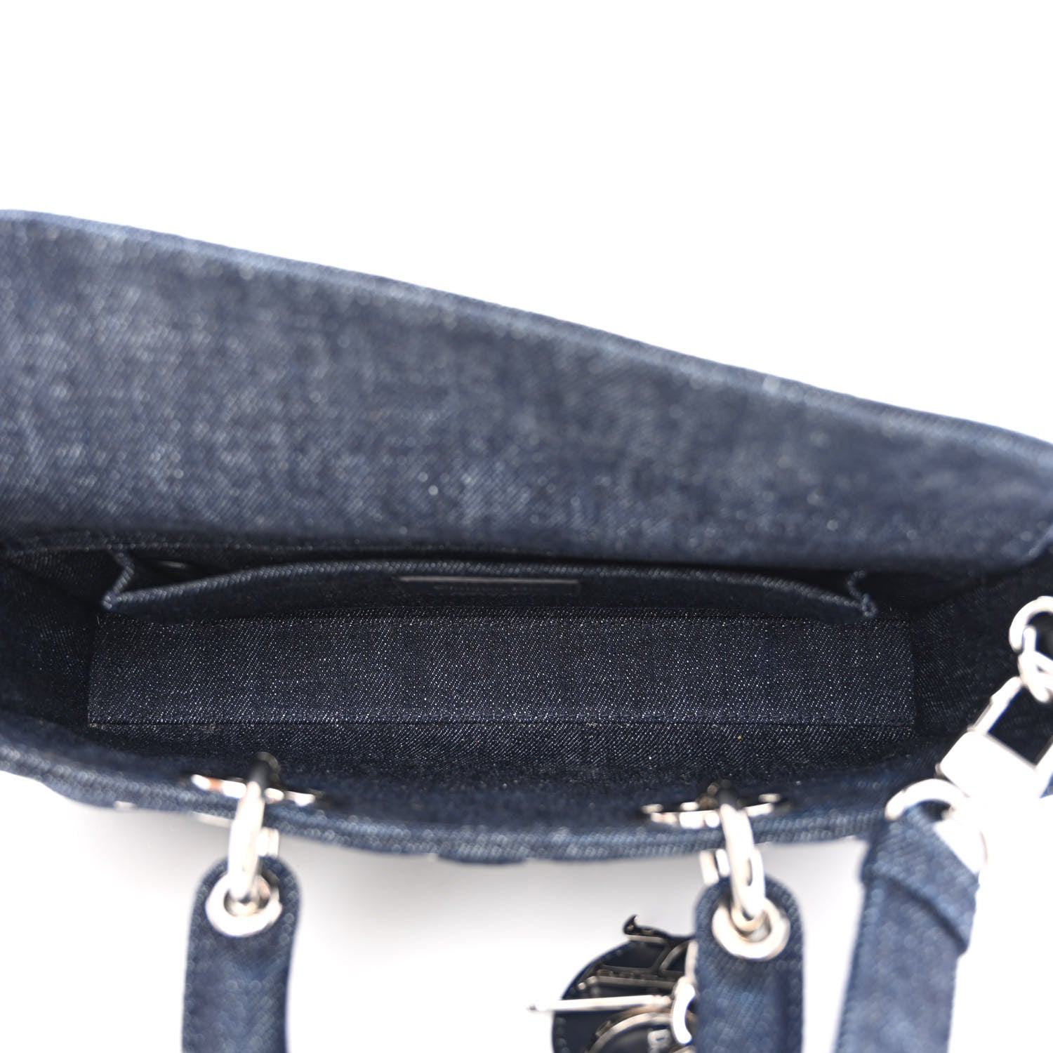 Christian Dior Denim Eyelet Lady D-Joy Blue 5 of 10