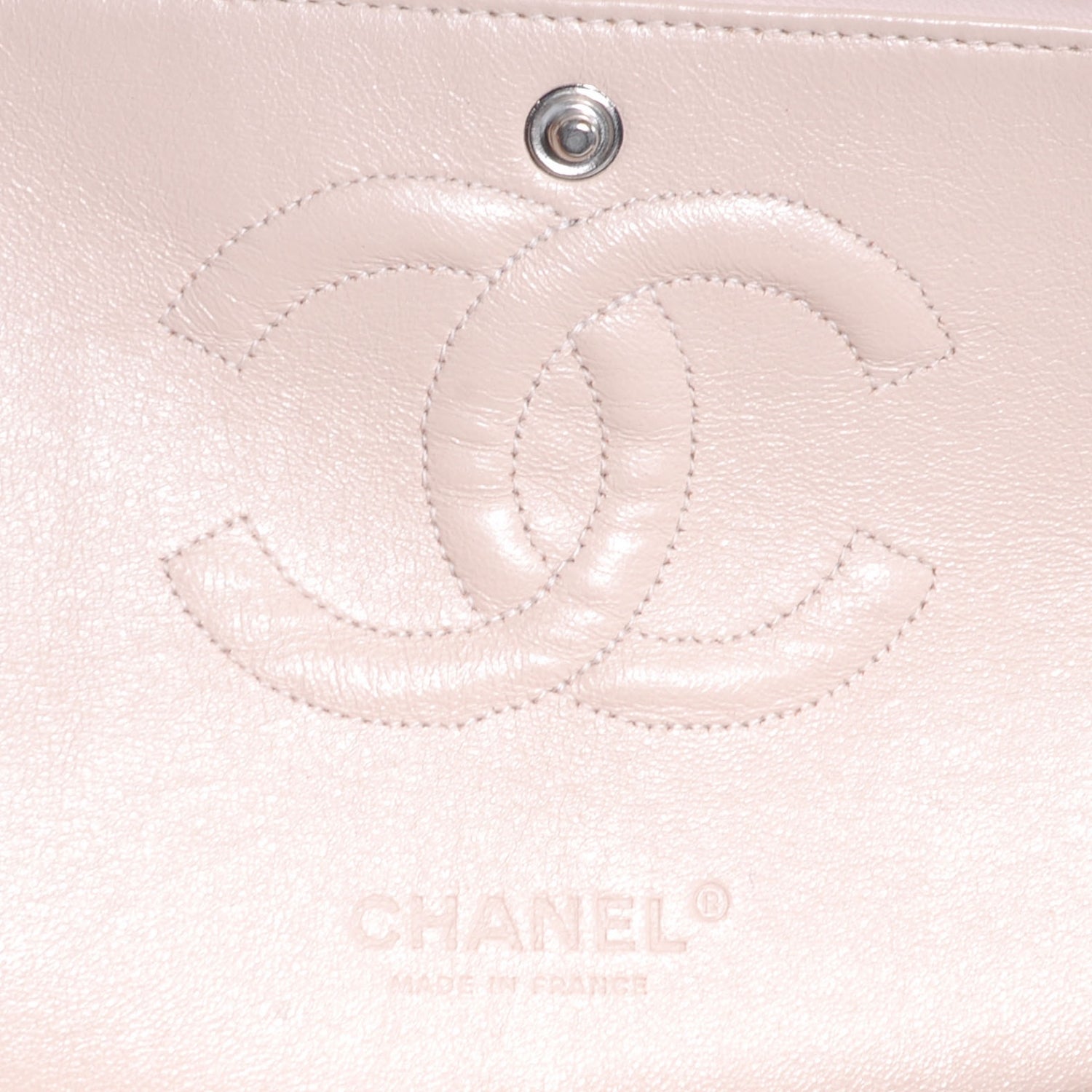 Chanel Tweed Medium Double Flap Black Pink 5 of 7